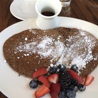 Vegan buckwheat pancakes  at The Daily Kitchen & Bar in Richmond