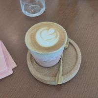 vegan cappuccino at Encci Carvoiera in Carvoeiro