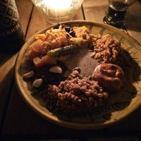 "Five farmoniousTastes of vegetable Delight" at Olde Hansa in Tallinn