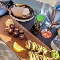 California rolls and avocado&salmon maki at Vegan Sushi Bar - Arnhem in Arnhem