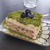 Matcha tiramisu at Vegan Sushi Bar - Arnhem in Arnhem
