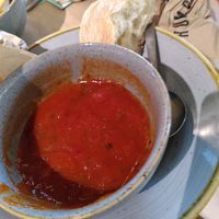 Tomato soup (October 2024) at Marks and Spencer Café in Aberystwyth