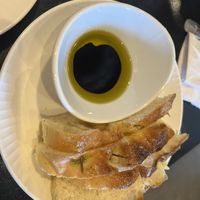 Bread with olive oil and vinegar  at BASTA Pasteria in Murray