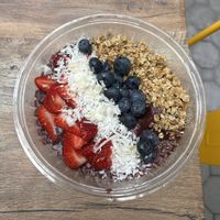America açaí bowl  at Brain Food in Brooklyn