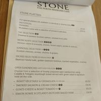 Platters and open sandwich at Stone Café in Perth And Kinross