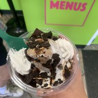 Oreo sundae with whipped cream fudge marshmallows brownie  at Runaway Cow in Chicago