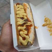 Chili cheese dog at Runaway Cow in Chicago