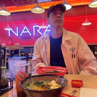 Vegan ramen with chili paste  at Nara Ramen and Sushi Bar in Boise