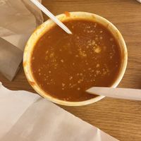 Tomato soup  at Clover Food Lab in Burlington