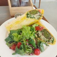 Falafel wrap at Food4Thought - East in Chiang Mai