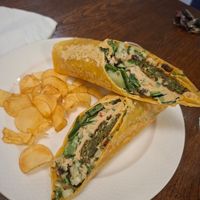 Falafel wrap at Food4Thought - East in Chiang Mai