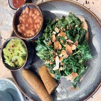 Vegan breakfast  at Corner Coffee in Porthcawl