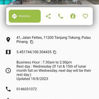 This is from the local Go Veggie Malaysia app at Vegetarian Stall at Kedai Kopi Teik - Maybe closed in Tanjung Tokong