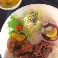 Daizu Karaage Wafū Oroshi at Shojin Cafe Foi - Shintouri in Wakayama