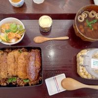 Tofu on brown rice at Shojin Cafe Foi - Shintouri in Wakayama