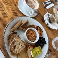 Vegan Scottish breakfast   at Giraffe Cafe in Perth