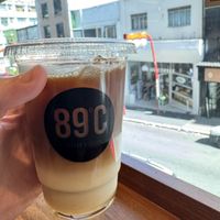 Vanilla Oat milk iced latte   at 89ºC Coffee Station in Sao Paulo