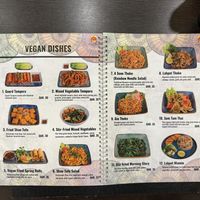 Menu vegan section  at HanNan kitchen  in Doha