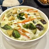 Vegan green curry   at HanNan kitchen  in Doha