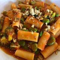 Custom made vegan pasta at Francesca's Italian Kitchen in Wanaka