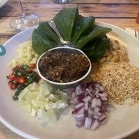 Betel leaf starter..yum!  at Thai Time in Forest Row