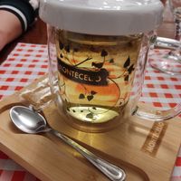 Infusión de manzanilla. at Gaztelu Herriko Ostatua in Navarra
