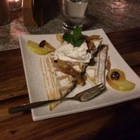 Waffles for dessert at Wondergood in Frankfurt