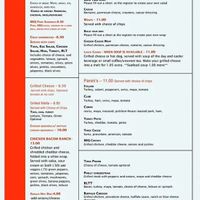 Lunch menu  at Busy Bean Cafe in Victor