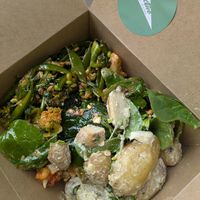 Box of three salad options. at Kollective Coffee & Kitchen in Sheffield