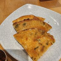 Scallion pamcakes at Hello Dumpling in Dallas