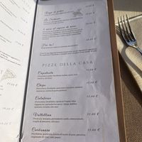 screenshot of pizza menu I  at I Capatosta in La Maddalena