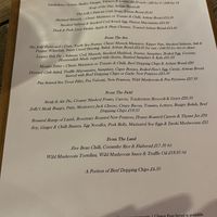 Menu  at The Jolly Fisherman in Alnwick