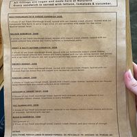 Menu   at Nuturella in Koh Phangan