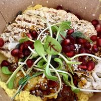 Soul bowl with cauliflower steak   at Sùgh Ùr Café in Inverness