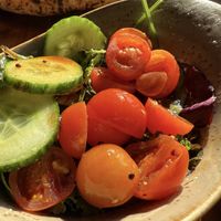 vegan salad  at 60 Seconds To Napoli in Cologne