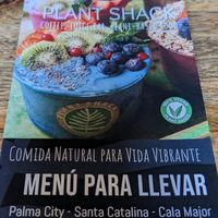 Menu at PLANT SHACK - Cala Mayor in Mallorca