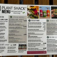 Menu at PLANT SHACK - Cala Mayor in Mallorca