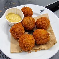 Vegan Bitterballen at Brouwerij 't IJ in Amsterdam