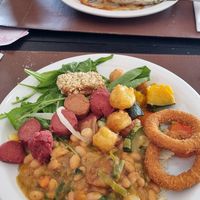 Tirei essa foto antes do rodízio das "carnes" e outros alimentos na brasa. at Chama Verde Churrascaria Vegana in Campinas