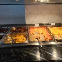 Hot buffet at Chama Verde Churrascaria Vegana in Campinas