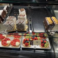 Vegan items that were labeled   at Mia's Brooklyn Bakery in Brooklyn