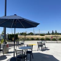 Outdoor Seating Available   at Smallcakes Cupcakery and Creamery in Modesto