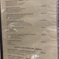Menu  at L'Osteria in Monterosso Al Mare