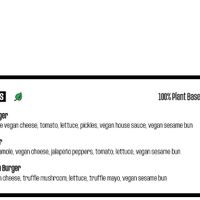 Vegan menu   at Hoxton Burgers in Prague