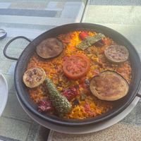 vegan paella take 2  at Estrella del Charco in Lanzarote