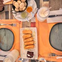 papas con mojo y queso frito (no vegano)  at Estrella del Charco in Lanzarote