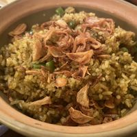 Rice crispy   at Bếp Chay Huệ Nhiên in Hanoi