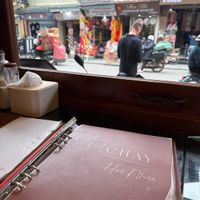 View without the fumes  at Bếp Chay Huệ Nhiên in Hanoi