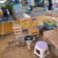 Seating area at Green Food in Chiang Mai