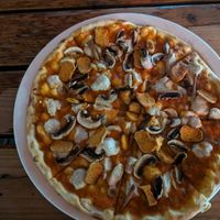Vegan proscuitto e funghi at Pizza Yolo in Nairobi